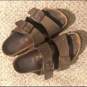 Brown Birkenstocks